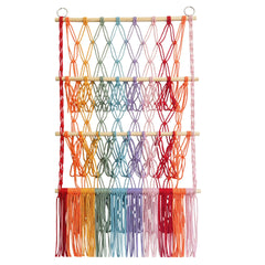 Close-up of net baskets on a children's shelf