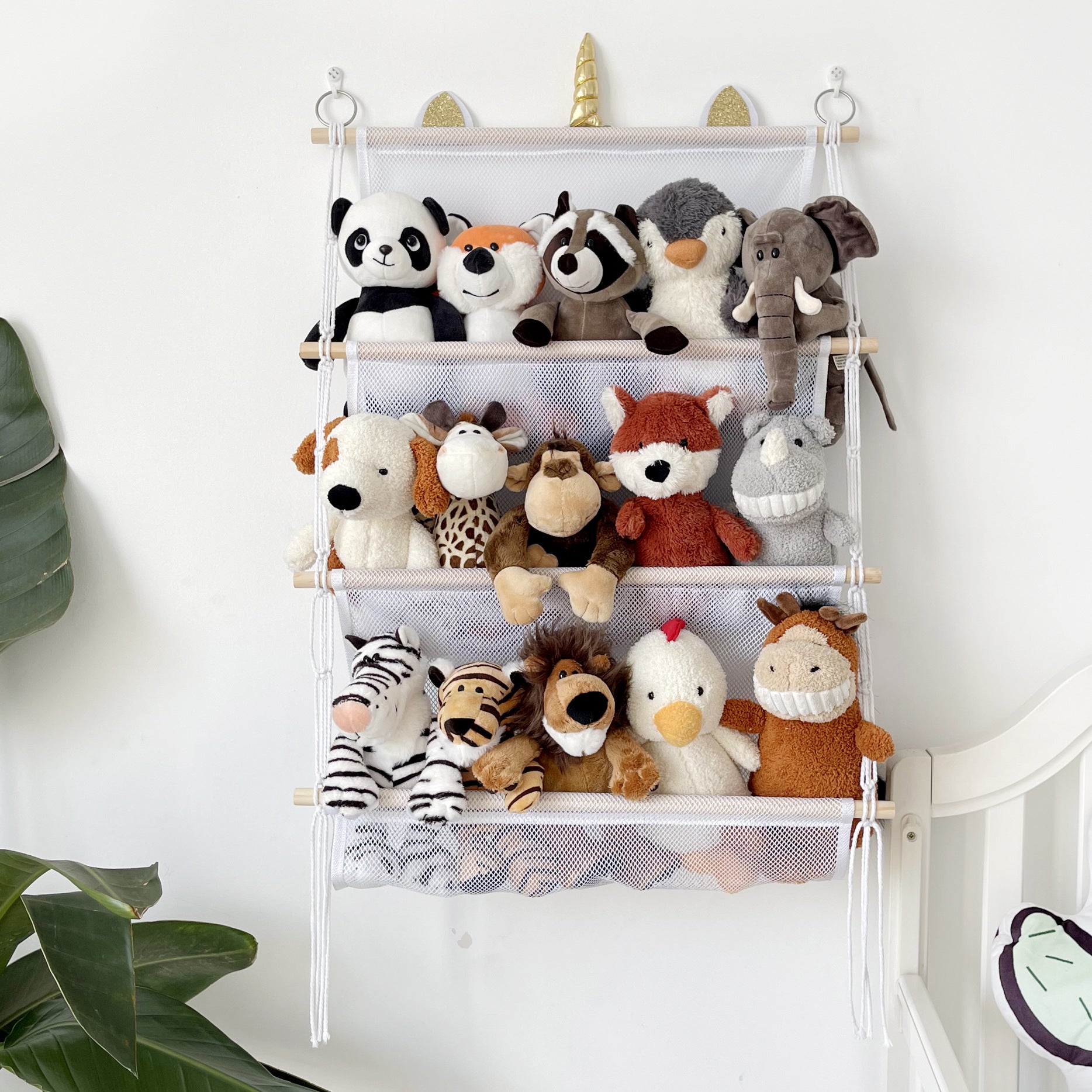 Durable wooden kids storage rack image 2