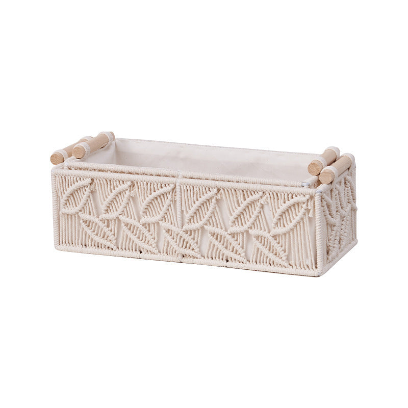 Multi-purpose desktop basket in beige
