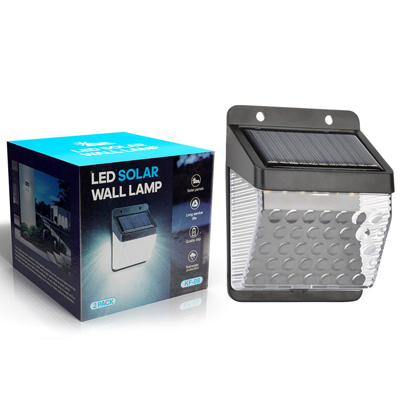 Weatherproof design of solar wall light
