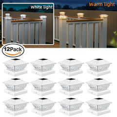 Outdoor Solar Garden Pillar Light in a lush garden setting
