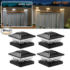 Illuminated Outdoor Solar Garden Light at night