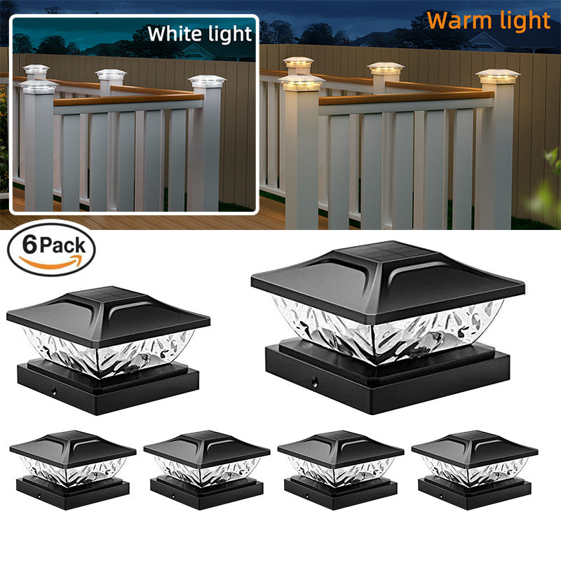 Solar Garden Pillar Light showcasing weather resistance