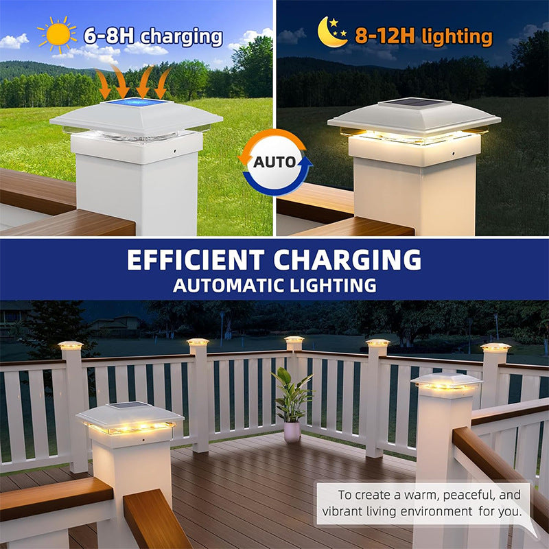 Installation of Outdoor Solar Garden Pillar Light