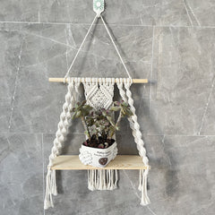 Stylish wall mounted planter in living room