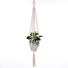 handcrafted cotton rope plant hanger image 1