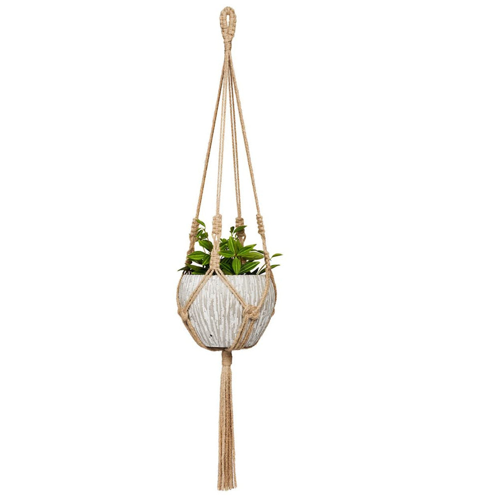 beautiful cotton rope plant basket image 8