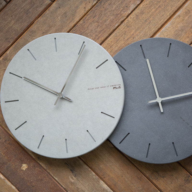 Minimalist wall clock with bold hour markers