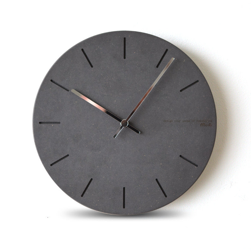 Durable plastic and glass wall clock