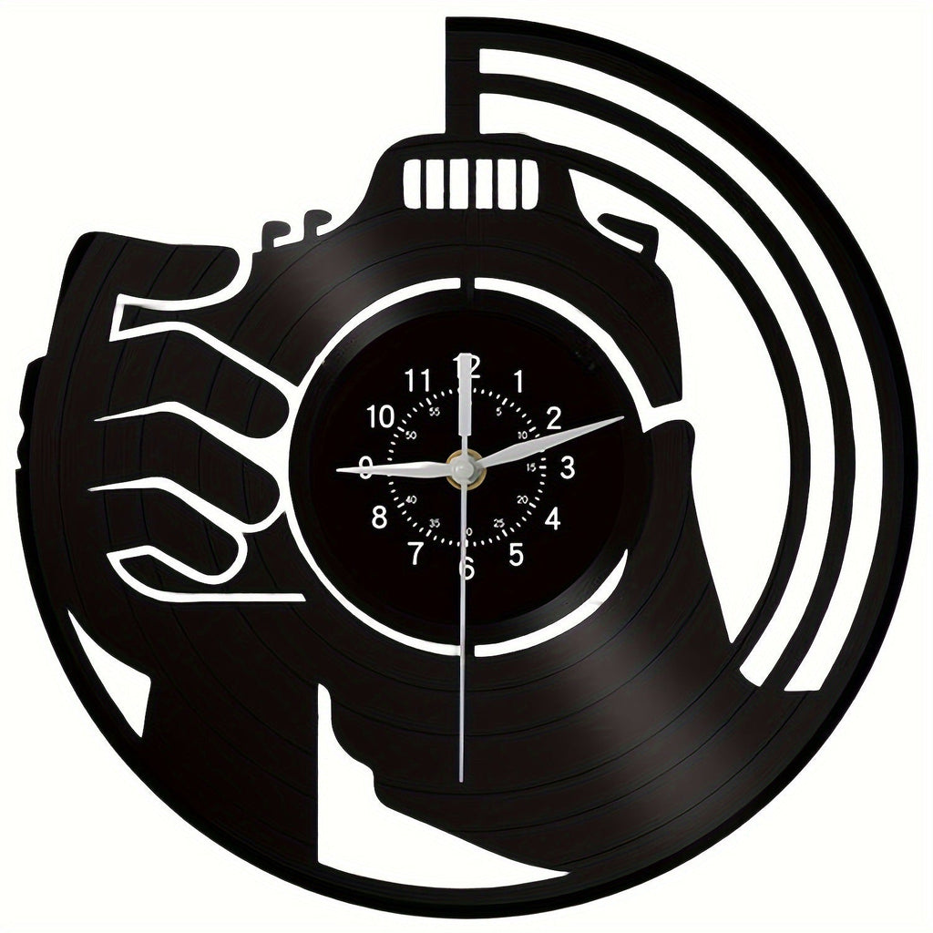 Modern decor setting featuring the wall clock