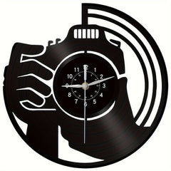 Modern decor setting featuring the wall clock