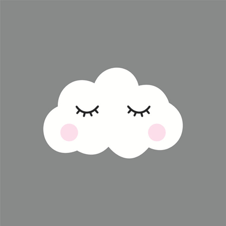 Charming Nordic Rabbit Cloud Wall Decor image 1