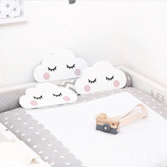 Close-up of multi-coloured rabbit wall decor for kids
