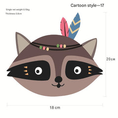 Charming Nordic fox wall sticker for kids' room 1