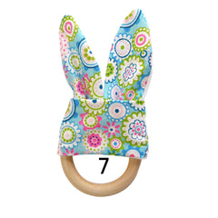 Natural Wooden Baby Teething Ring Image 2