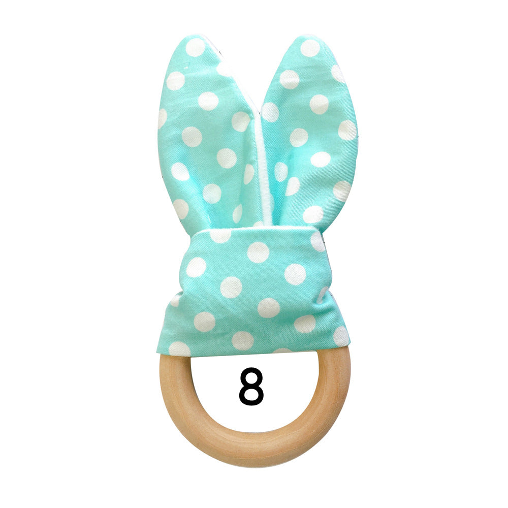 Natural Wooden Baby Teething Ring Image 3