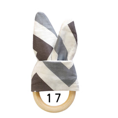 Natural Wooden Baby Teething Ring Image 2