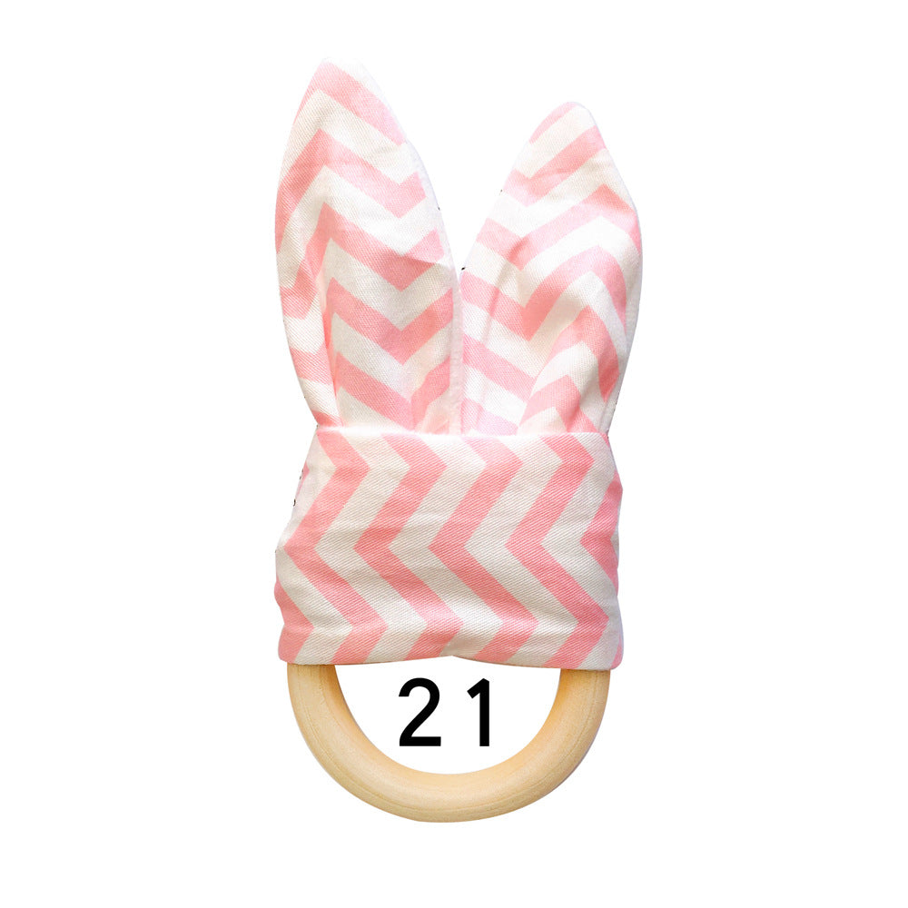 Natural Wooden Baby Teething Ring Image 6