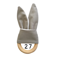 Natural Wooden Baby Teething Ring Image 2