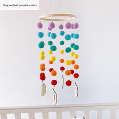 Colorful Nordic wind chime for kids room