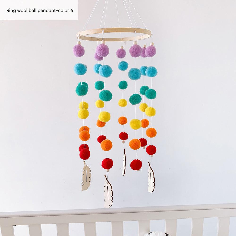 Colorful Nordic wind chime for kids room