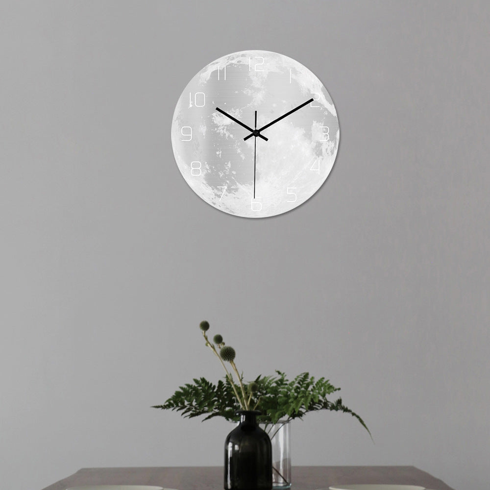 back view of the acrylic wall clock