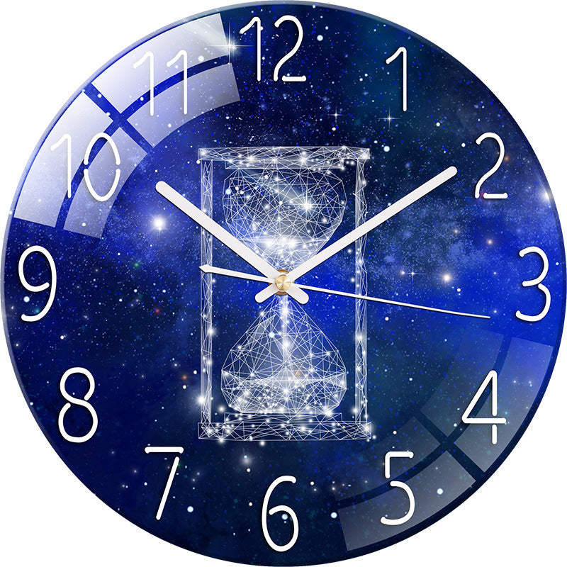 Elegant Silent Quartz Wall Clock dimensions on wall
