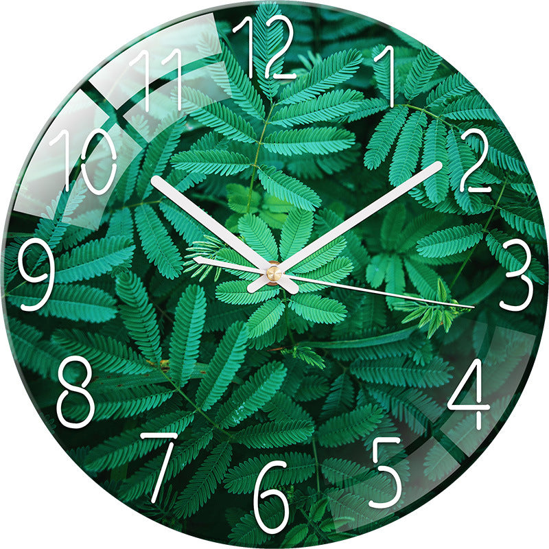 Elegant Silent Quartz Wall Clock in living room