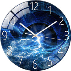 Elegant Silent Quartz Wall Clock close up of glass