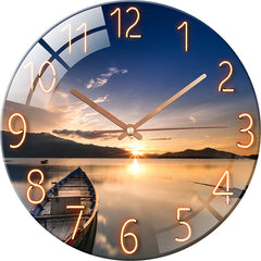 Elegant Silent Quartz Wall Clock front view