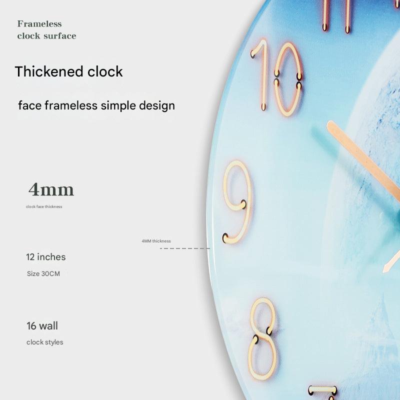 Elegant Silent Quartz Wall Clock in living room