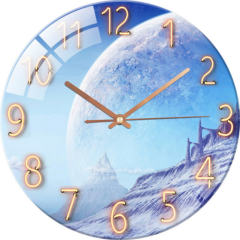 Elegant Silent Quartz Wall Clock placement in office