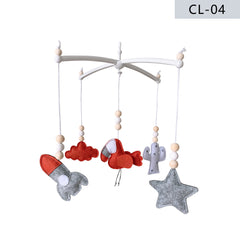soft color felt baby mobile