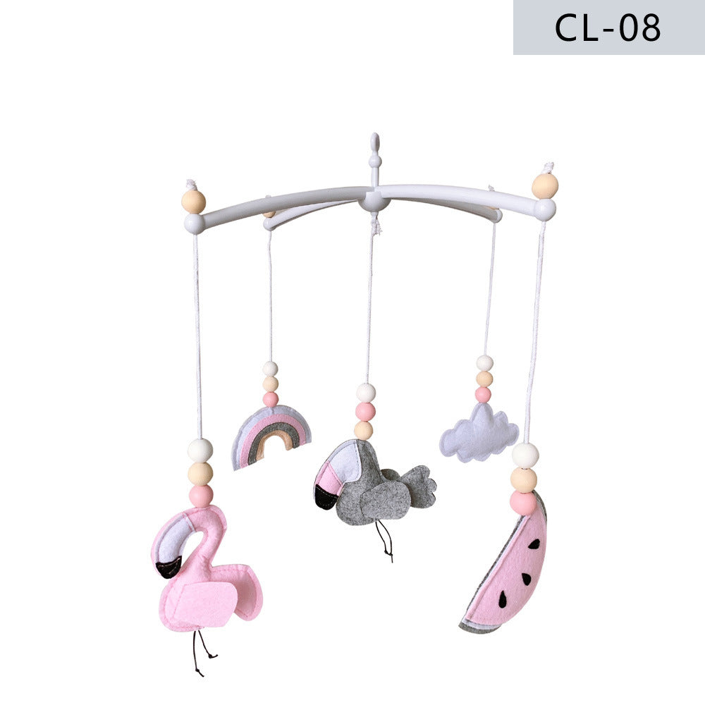 colorful felt nursery mobile