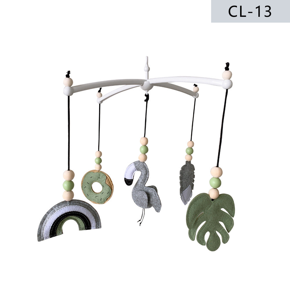 soft color felt baby mobile