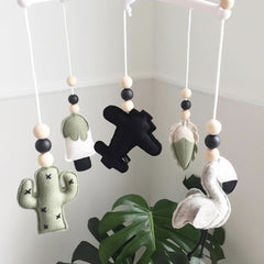 colorful felt nursery mobile