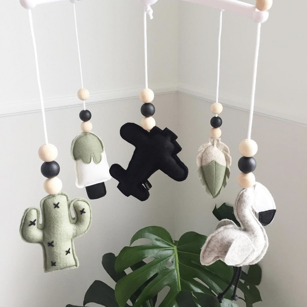 colorful felt nursery mobile