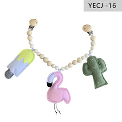 image of Nordic style baby pacifier clip