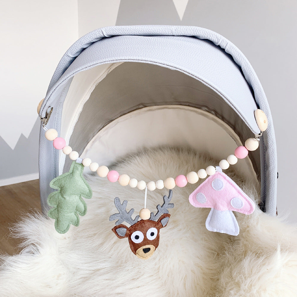 teething toy attached to pacifier clip