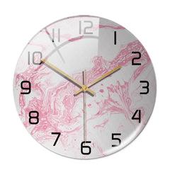 Round clock displaying time elegantly