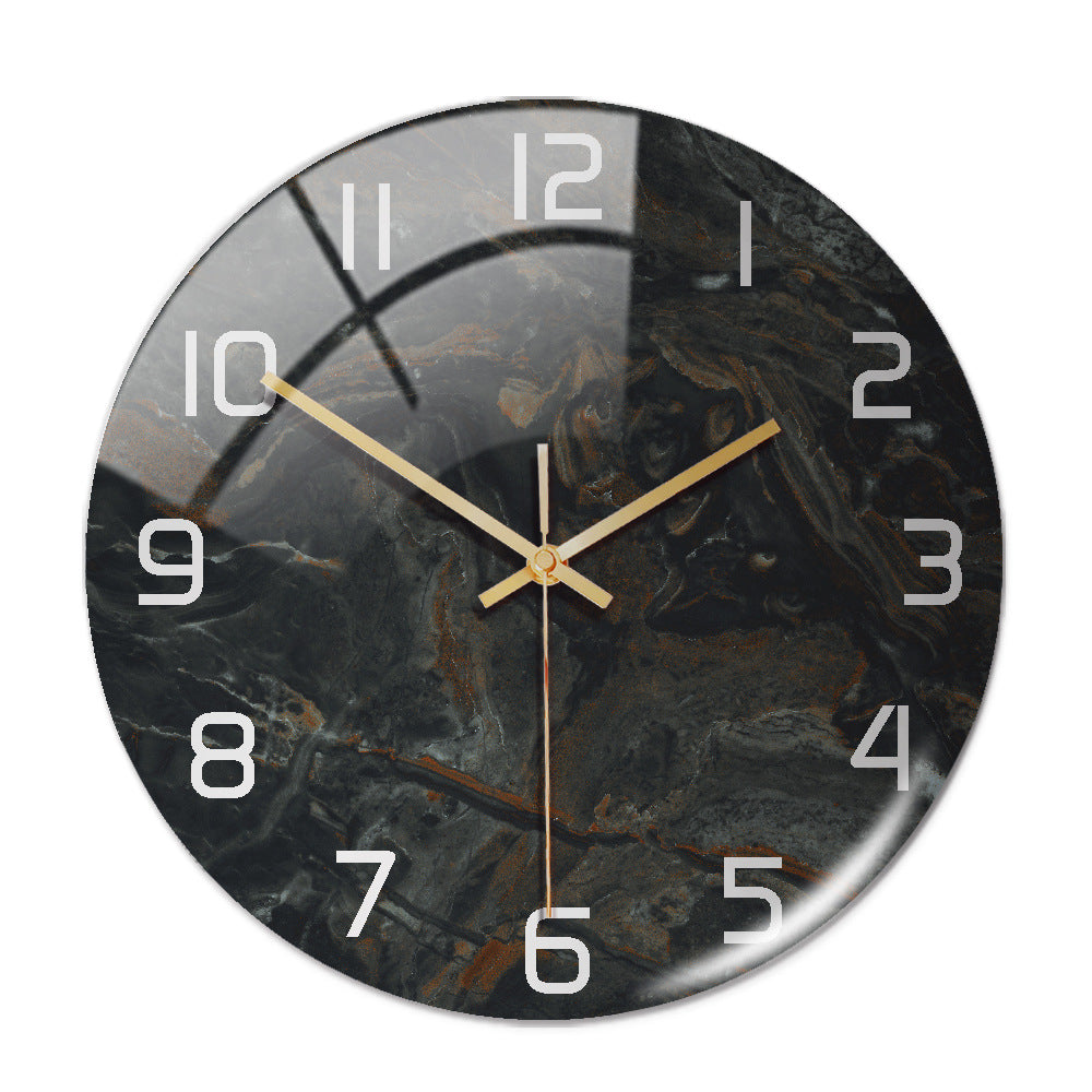 Lightweight acrylic wall clock installation