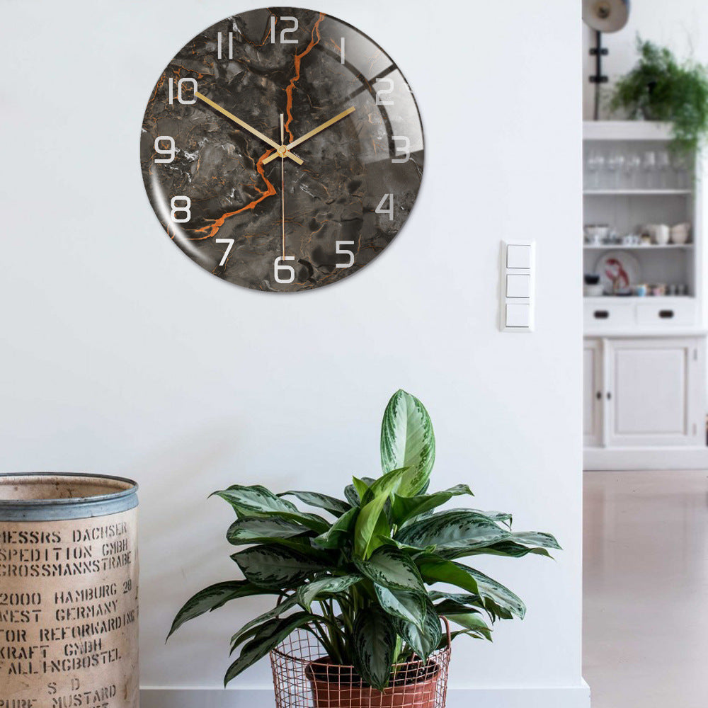 Functional wall clock showcasing quartz movement