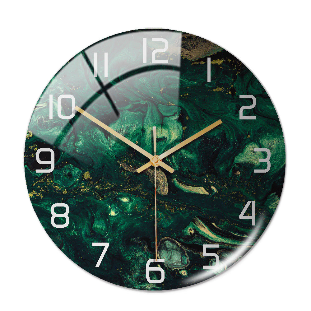 Decorative clock in contemporary setting
