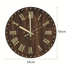 Unique wall clock displayed in a serene room