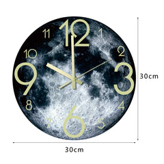 Silent Moon Phase Clock - Luminous acrylic wall decor