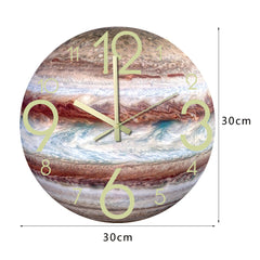 Elegant design of the Moon Phase Clock with wood finish