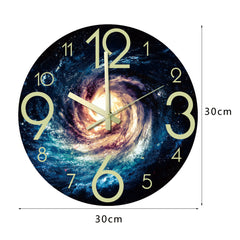 Unique wall clock displayed in a serene room