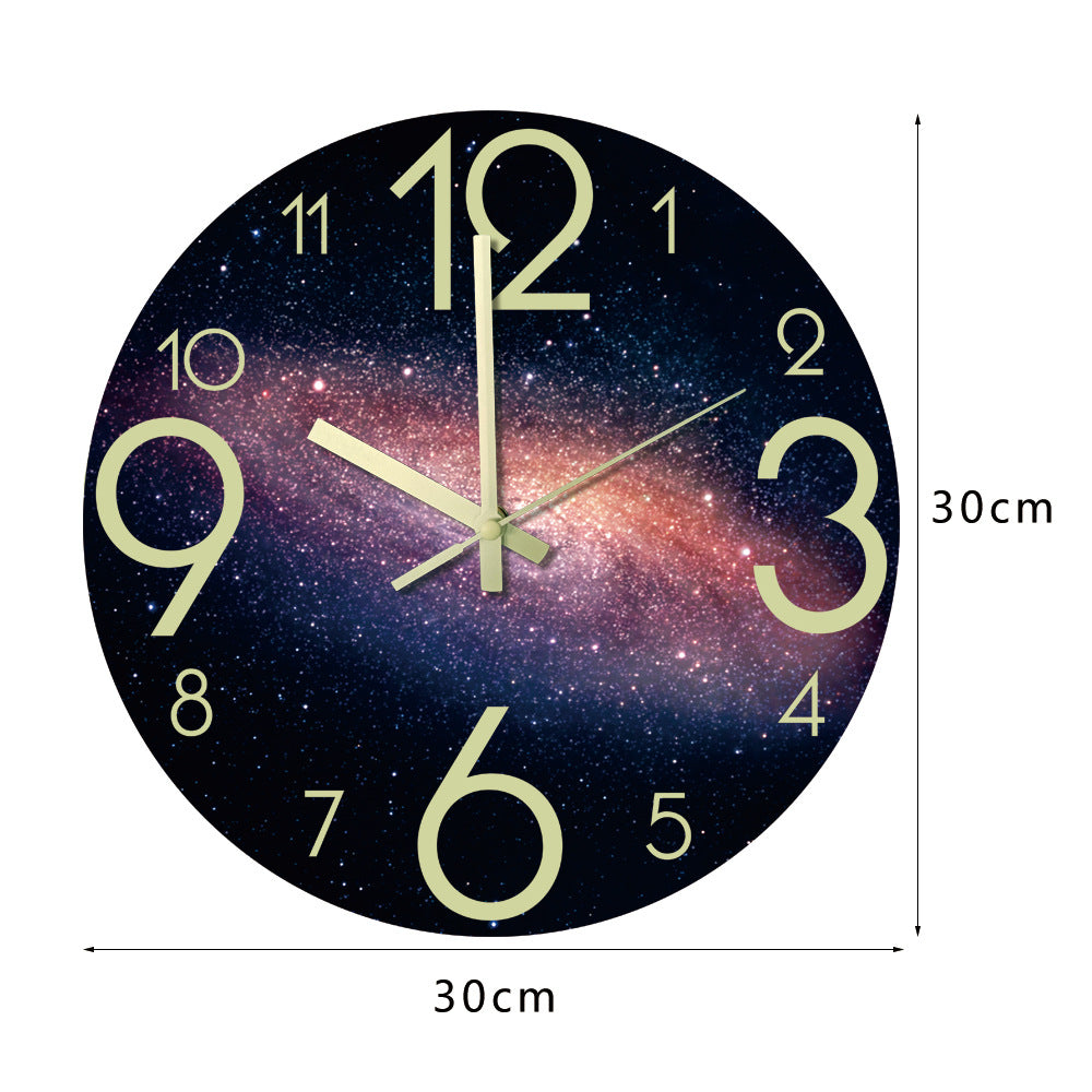 Silent Moon Phase Clock - Luminous acrylic wall decor