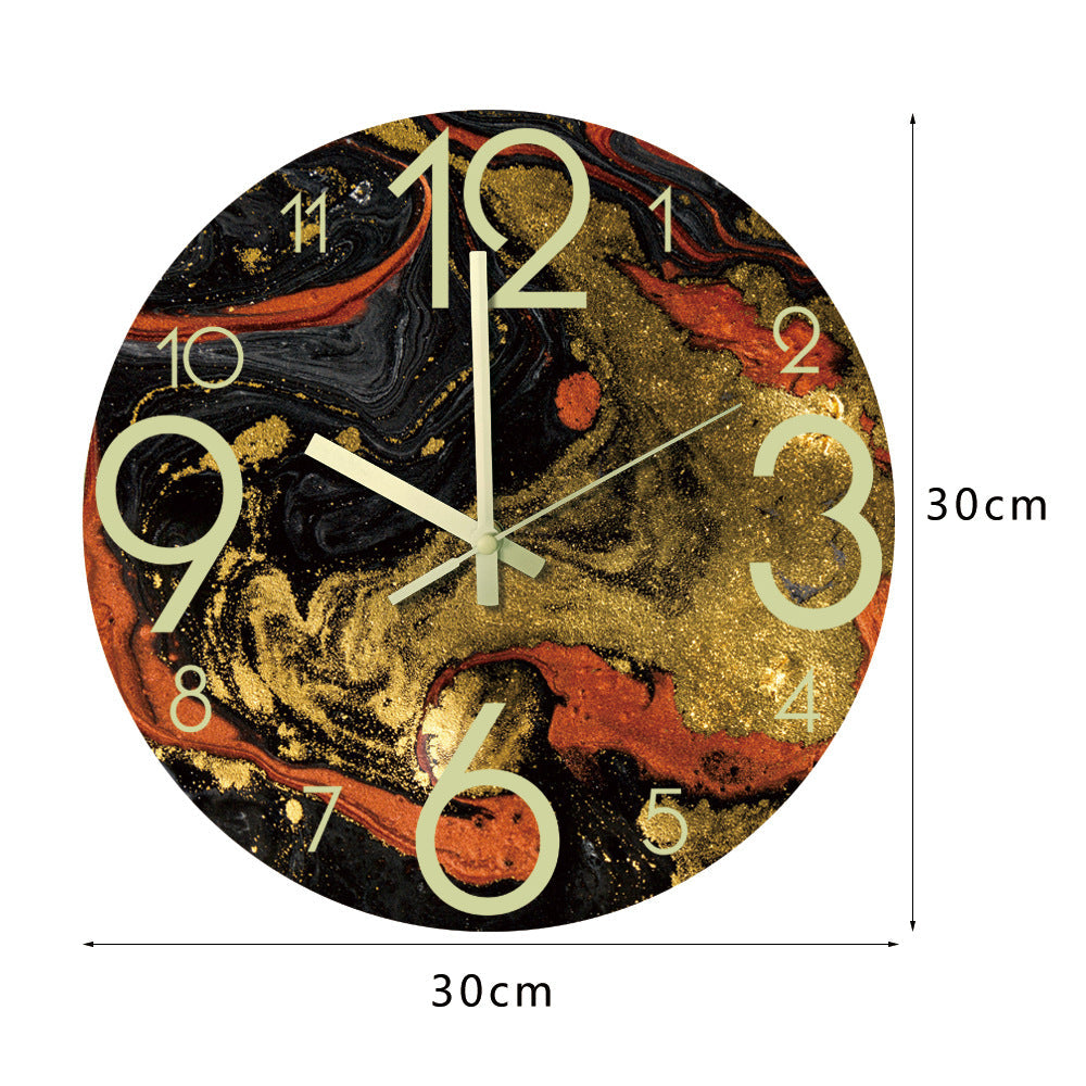 Close-up of the Silent Moon Phase Clock with wooden texture