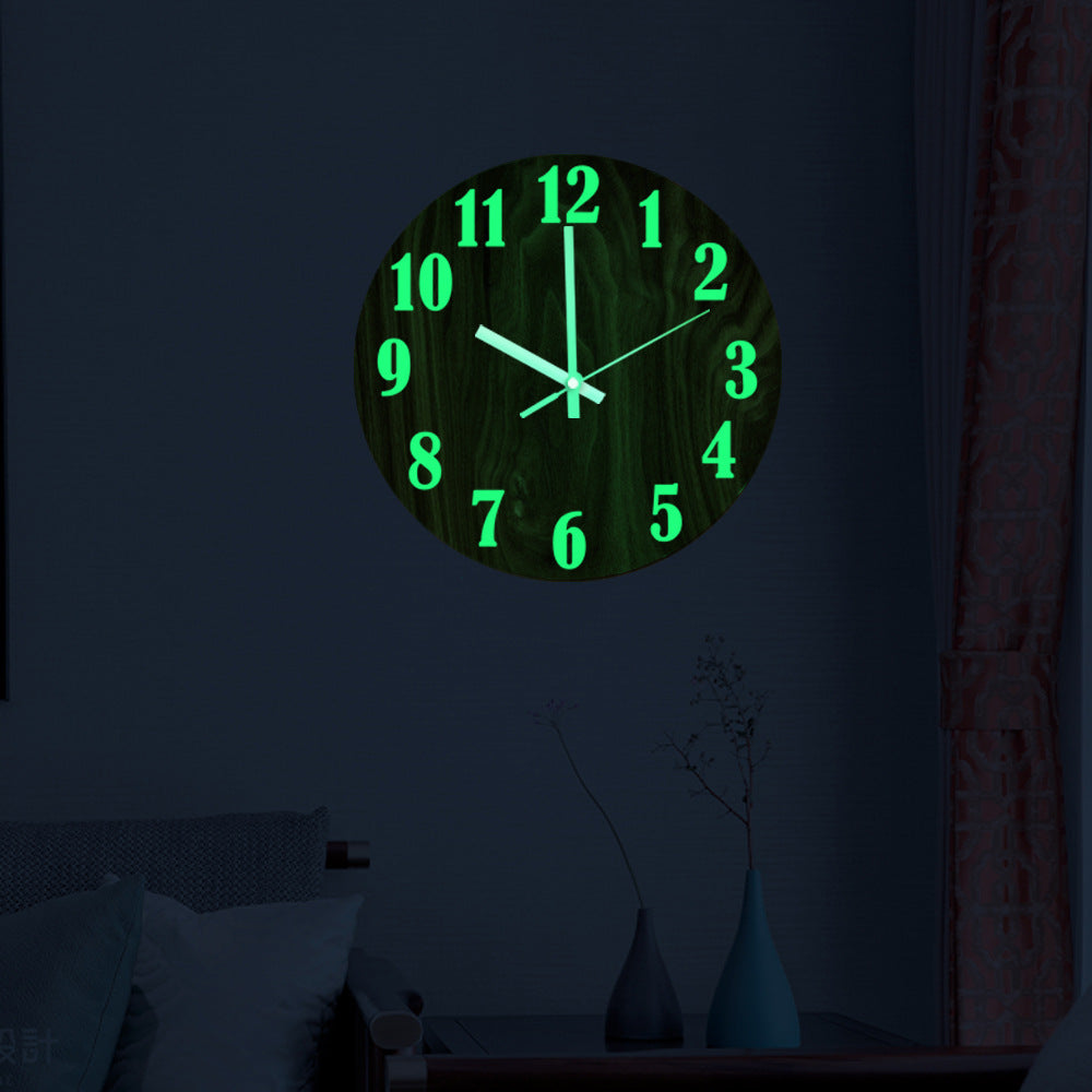 Close-up of the Silent Moon Phase Clock with wooden texture